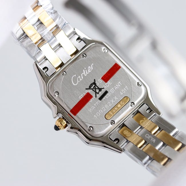top-tier replicaCartier watch cheetah series women's white dial gold belt quartz movement picture