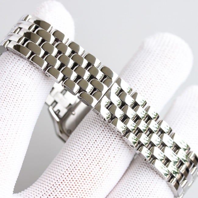 top-tier replicaCartiersuper clone3WF factory women's white dialsteel bracelet cheetah series quartz watch clasp picture