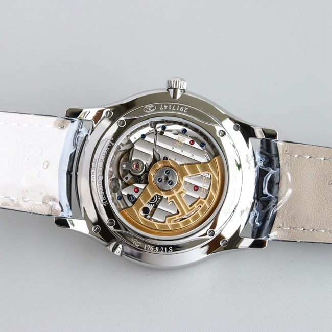 TW factory Jaeger-LeCoultre perpetual calendar top-tier watch men's black dial black belt master series fully automatic movementleather strap watch movement picture