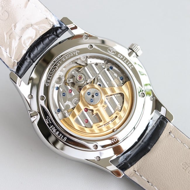 TW factory Jaeger-LeCoultre perpetual calendar men's black dial black belt fully automatic movement master series leather straptop-tier watch movement picture