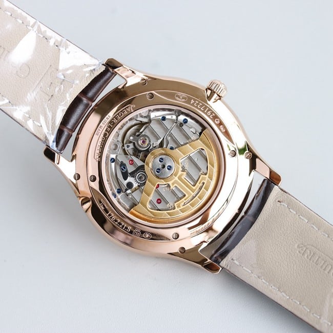 TW factory Jaeger-LeCoultremoon phase watch three major complex function master series fully automatic movement men's white dial brown belt watch top-tier replicaleather strapmovement picture