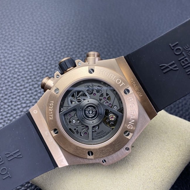 Hublot top-tier watch Big Bang series men's black dialrubber strap fully automatic movementmovement picture