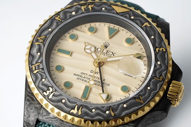 Rolextop-tier fully automatic movement men's white dial nylon strap watch front view