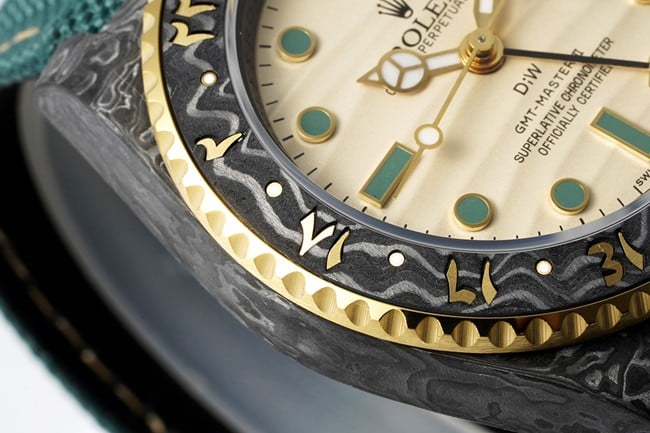 Rolextop-tier fully automatic movement men's white dial nylon strap watch detail shots