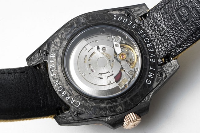 top-tier replicaRolex men's watch GMT-Master series fully automatic movementblack dial brown belt men's movement picture