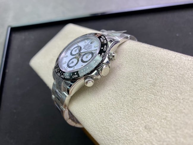 top-tierRolexDaytonaPanda Daytonastainless steelreplica watch side view