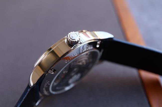 top-tier Piaget Limelight Stella series blue complex function ladies watch side view