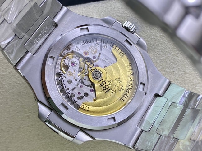 top-tierPatek Philippe co-branded Tiffany global limited edition Nautilusreplica watch movement picture