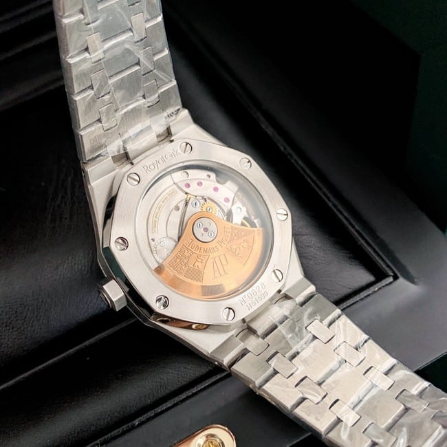 top-tier real diamond replicaAudemars PiguetRoyal Oak37MMblue dial women's watch movement picture