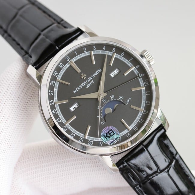 top-tier replicaVacheron Constantin limited collection series silver steel case front view