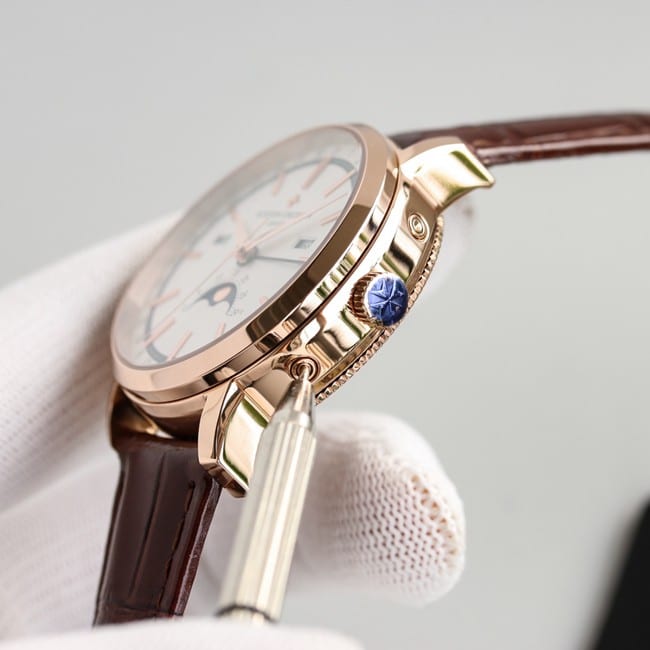 top-tier replicaVacheron Constantin limited collection series rose gold steel case side view