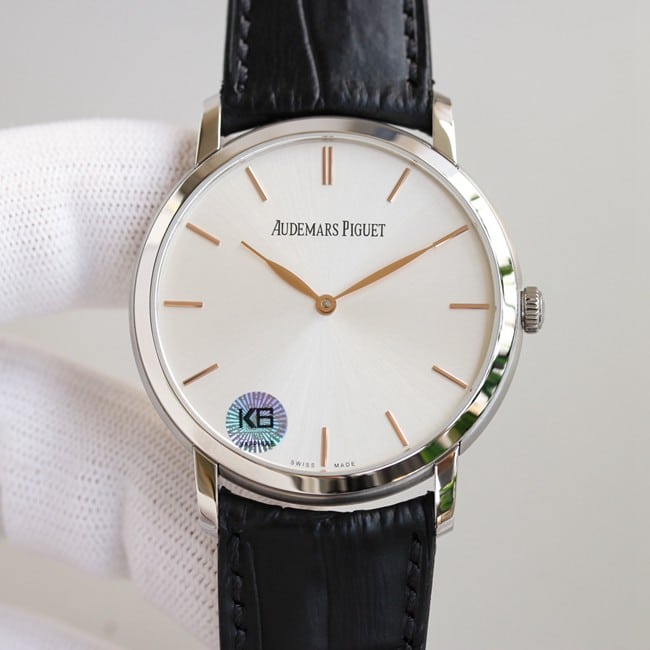 top-tier replicaAudemars PiguetJULES AUDEMARS series silver steel case front view