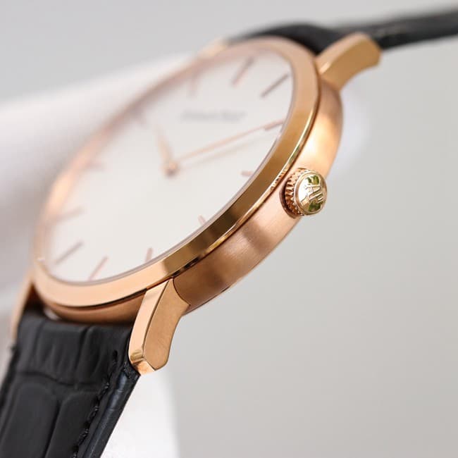 top-tier replicaAudemars PiguetJULES AUDEMARS series rose gold steel case side view