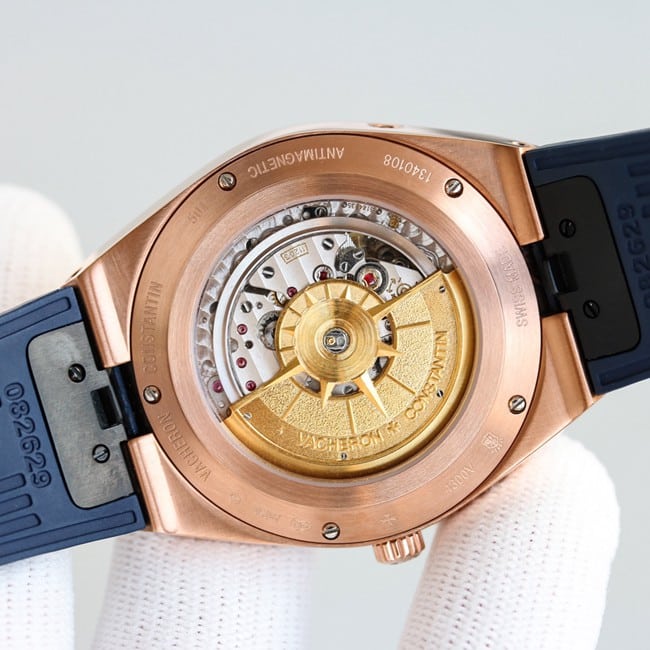top-tier replicaVacheron Constantin series rose gold color steel case perpetual calendar multifunctional watch movement picture