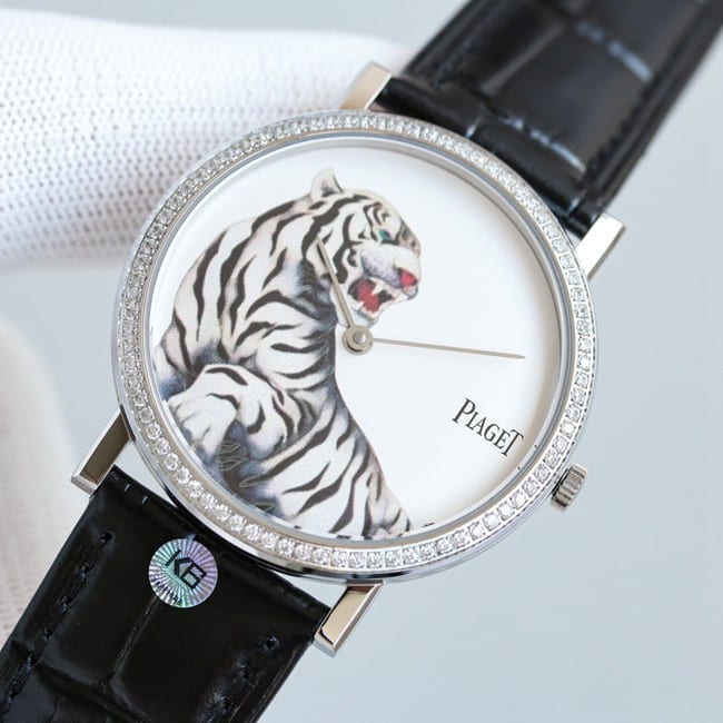 TW factory top-tier Piaget 2022 Year of the Tiger special edition silver steel case watch front view