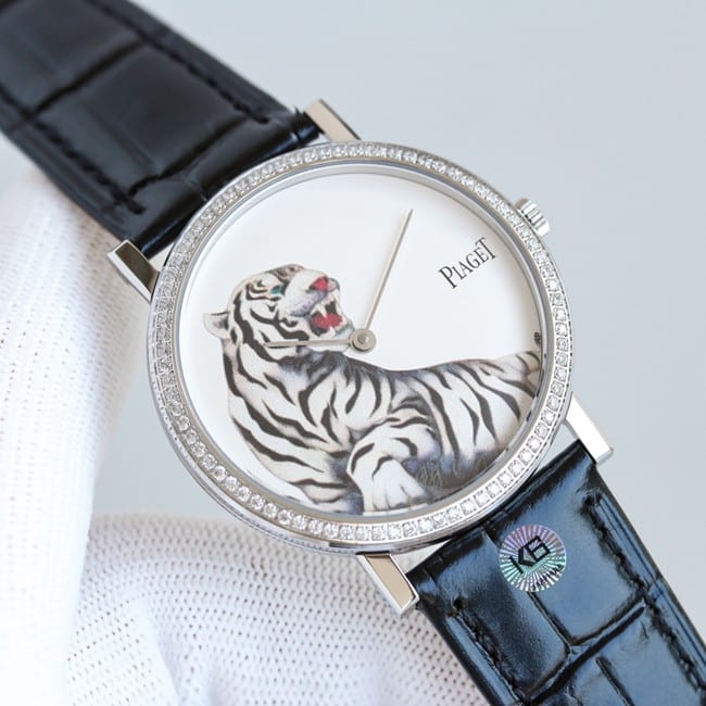 TW factory top-tier Piaget 2022 Year of the Tiger special edition silver steel case watch front view
