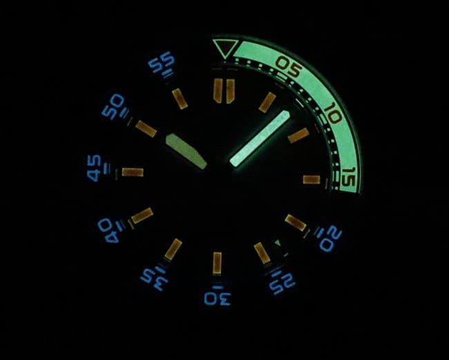 top-tier replicaIWC ocean series orange hour hand black rubber strap watch lume watch