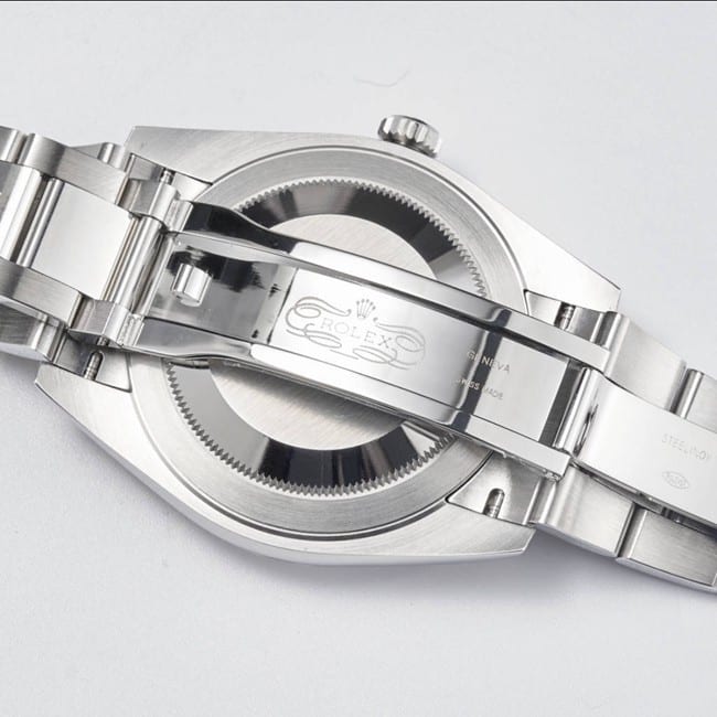 WF Factory Top Rolex 41mm Logbook Series Gray Disc Steel Strap Watch Buckle Chart