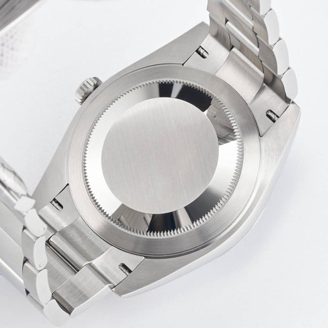 WF factory top-tier replicaRolex41mm log series black dialsteel bracelet watch movement picture