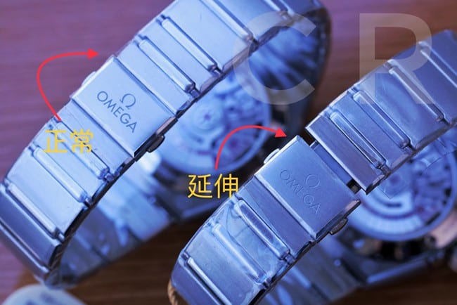 High-quality Omega Constellation Series 5th generation black dial silver steel strap men's wristwatch buckle image