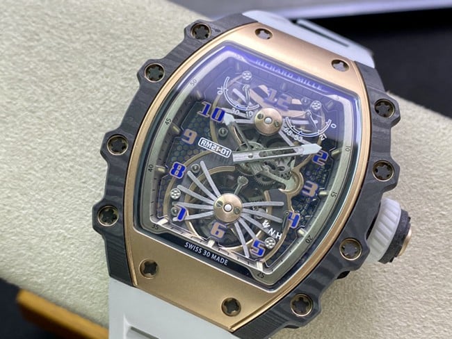 top-tier watch Richard Mille aerodynamic tourbillon watch front view