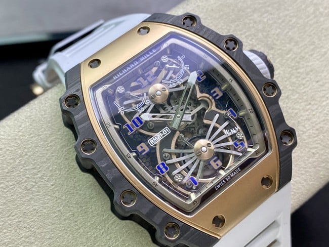 top-tier watch Richard Mille aerodynamic tourbillon watch front view