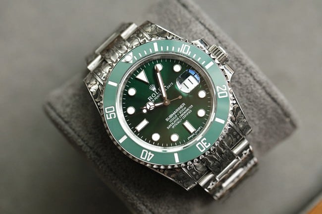 top-tier watch Rolex classic Starbucks Submariner carved special edition front view