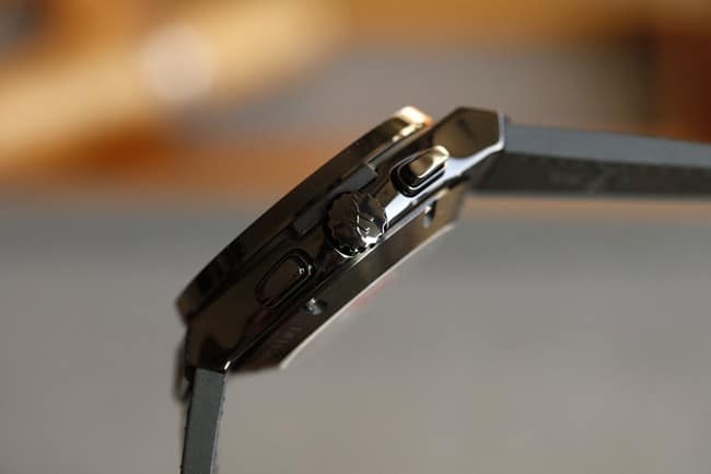 top-tier watch Hublot BIG BANG series Hublot boutique full diamond black shell black belt watch side view