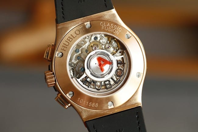 top-tier watch Hublot BIG BANG series Hublot boutique diamond rose gold color case watch movement picture