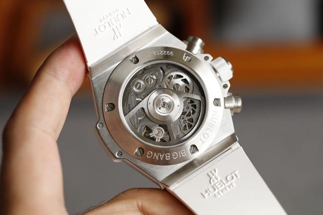 top-tier watch HublotBIG BANG series 411.NM.1170.RX silver shell jewelry watch movement picture