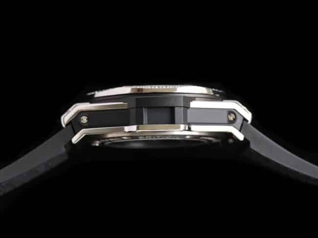 Top-tier watch Hublot series tattoo OEM1:1 open mold white steel black dial ring diamond men's mechanical watch surface measurement