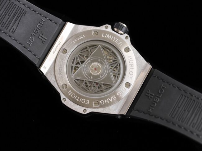 top-tier table Hublot series tattoo OEM1:1 open mold white steel black dial full diamond men's mechanical watch movement picture
