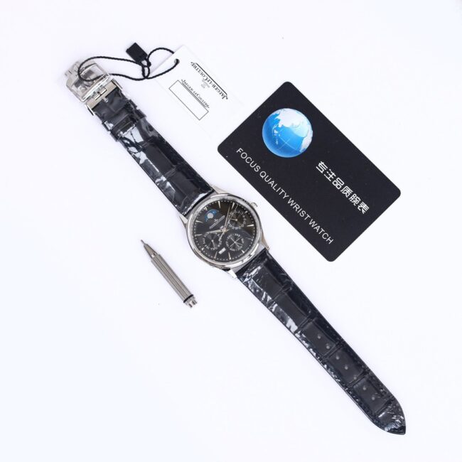 TW factory top-tier watch Jaeger-LeCoultre master moon phasewhite dial perpetual calendar automatic movement men's watch front view