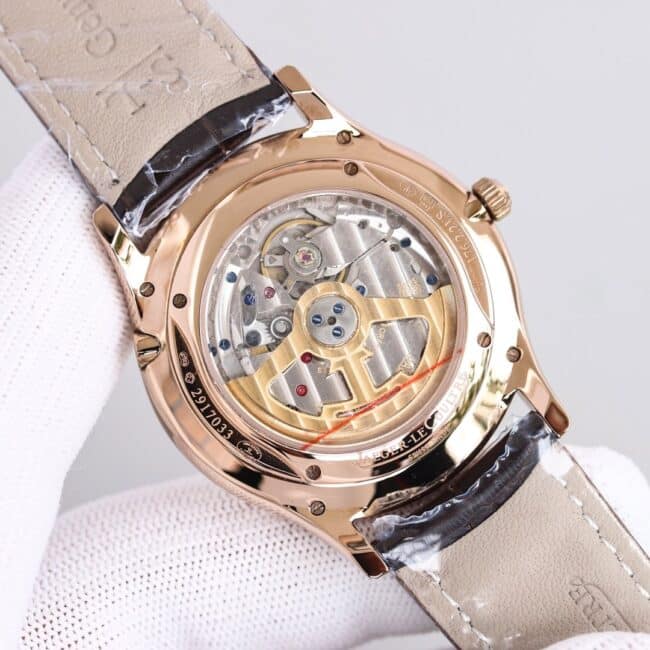 TW factory top-tier watch Jaeger-LeCoultre master moon phaserose goldwhite dial perpetual calendar automatic movement men's watch movement picture