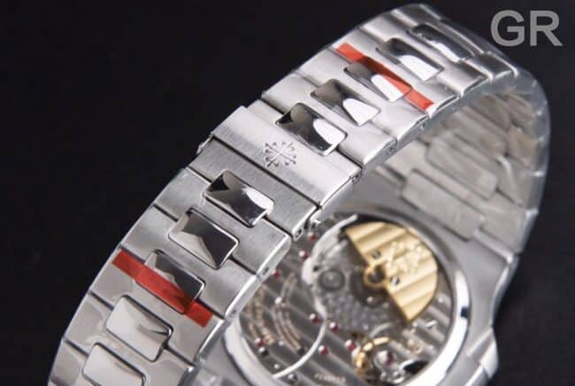 GR factory top-tier watch Patek Philippe5712GR king of steel white steel black bottom men's mechanical watch shocking debut clasp picture