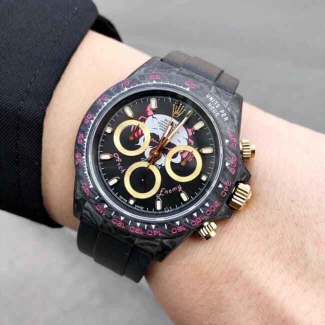 TW factory top-tier watch Rolex universe chronograph Daytona series carbon fiber customized version men's mechanical watch front view