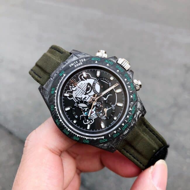 TW factory top-tier watch Rolex space inverted chronograph product carbon fiber custom version Daytona series men's mechanical watch front view