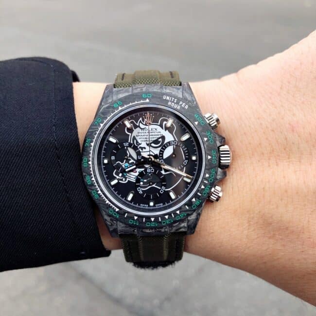 TW factory top-tier watch Rolex space inverted chronograph product carbon fiber custom version Daytona series men's mechanical watch front view
