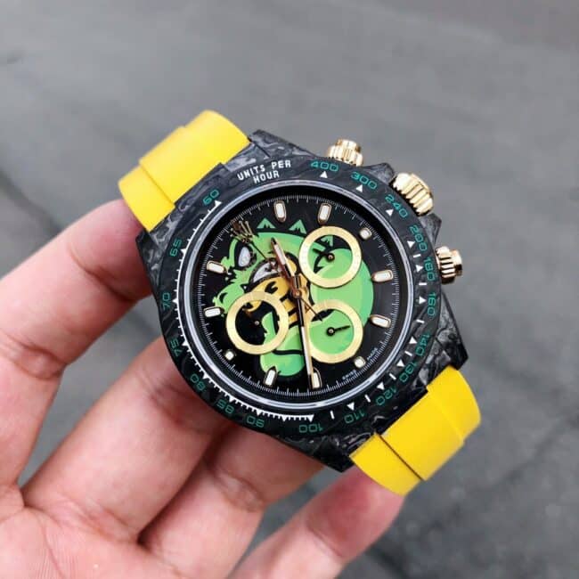 TW factory top-tier watch Rolex universe chronograph Daytona carbon fiber custom men's series mechanical watch front view