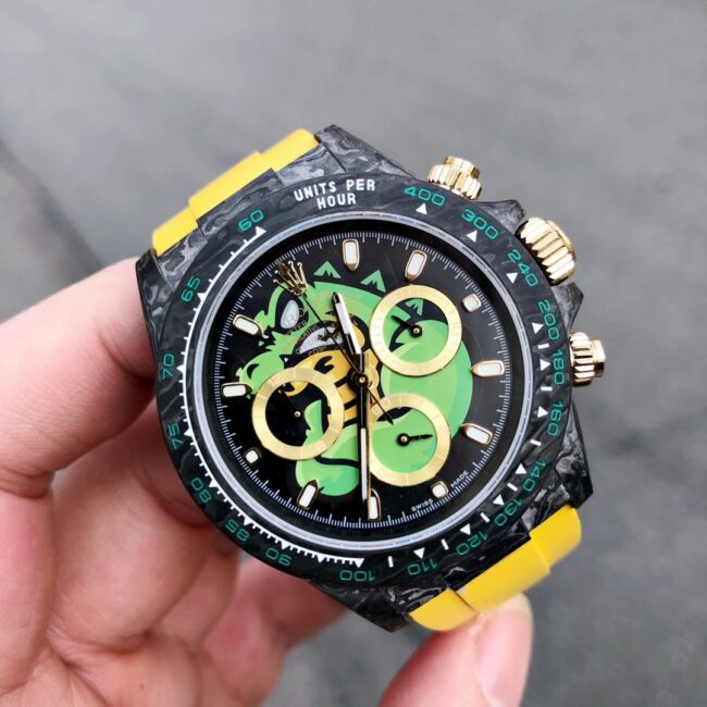 TW factory top-tier watch Rolex universe chronograph Daytona carbon fiber custom men's series mechanical watch front view