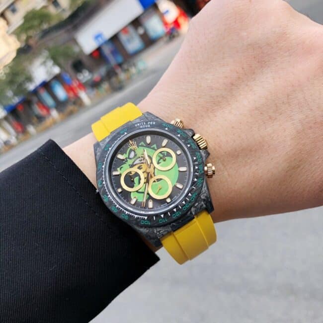 TW factory top-tier watch Rolex universe chronograph Daytona carbon fiber custom men's series mechanical watch front view