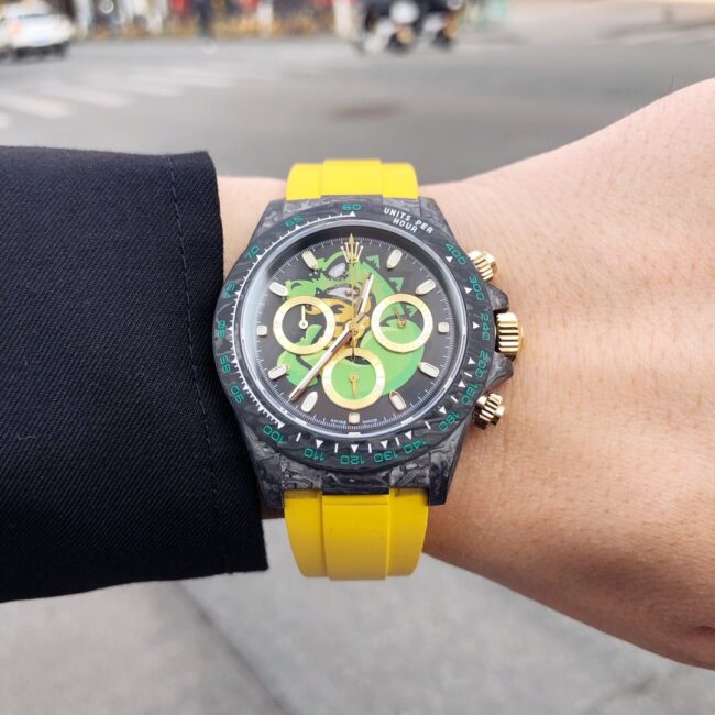 TW factory top-tier watch Rolex universe chronograph Daytona carbon fiber custom men's series mechanical watch front view