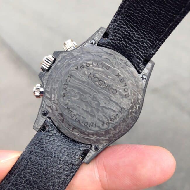 TW factory top-tier watch Rolex universe chronograph Daytona series carbon fiber customized version black dial white background men's watch movement picture