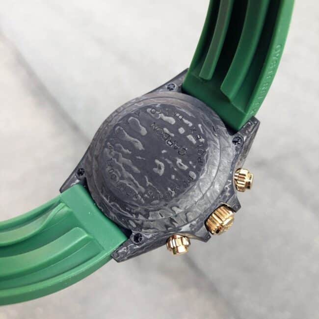 TW factory top-tier watch RolexROLEX universe chronographDaytona series carbon fiber black dial green bottom men's mechanical watch movement picture