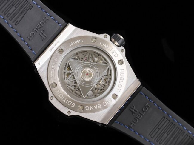 WWF factory top-tier watch Aerospace BigBang series K gold blue bottom circle diamond men's tattoo watch movement picture