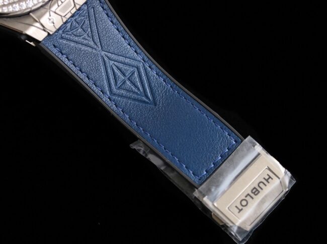 WWF factory top-tier watch Aerospace BigBang series K gold blue bottom ring diamond men's tattoo watch clasp picture