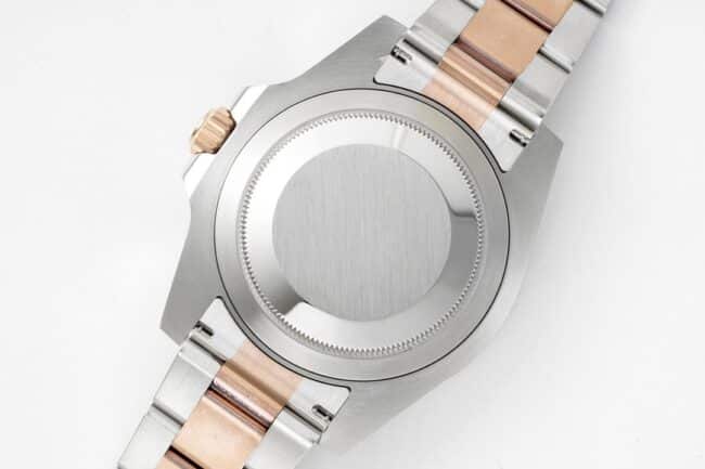 GS factory top-tier watch RolexGMT-Master root beer ring the most beautiful rose gold black bottom men's mechanical watch movement picture