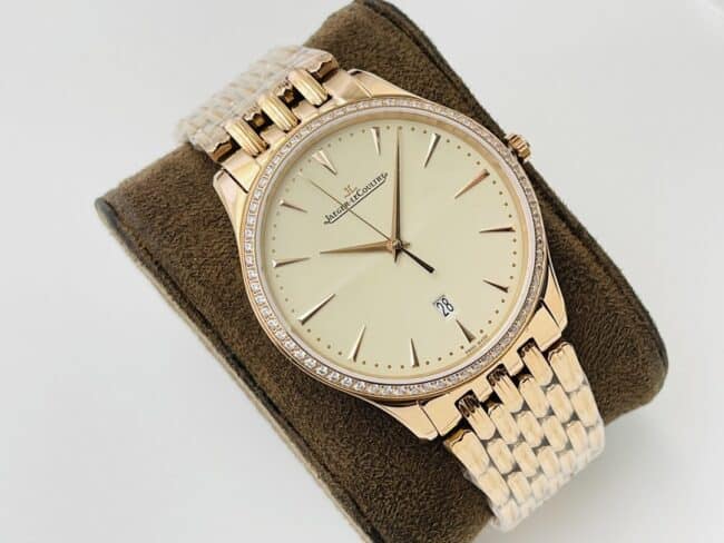 top-tier watch Jaeger-LeCoultre 18k gold men's watch ultra-thin master series front view