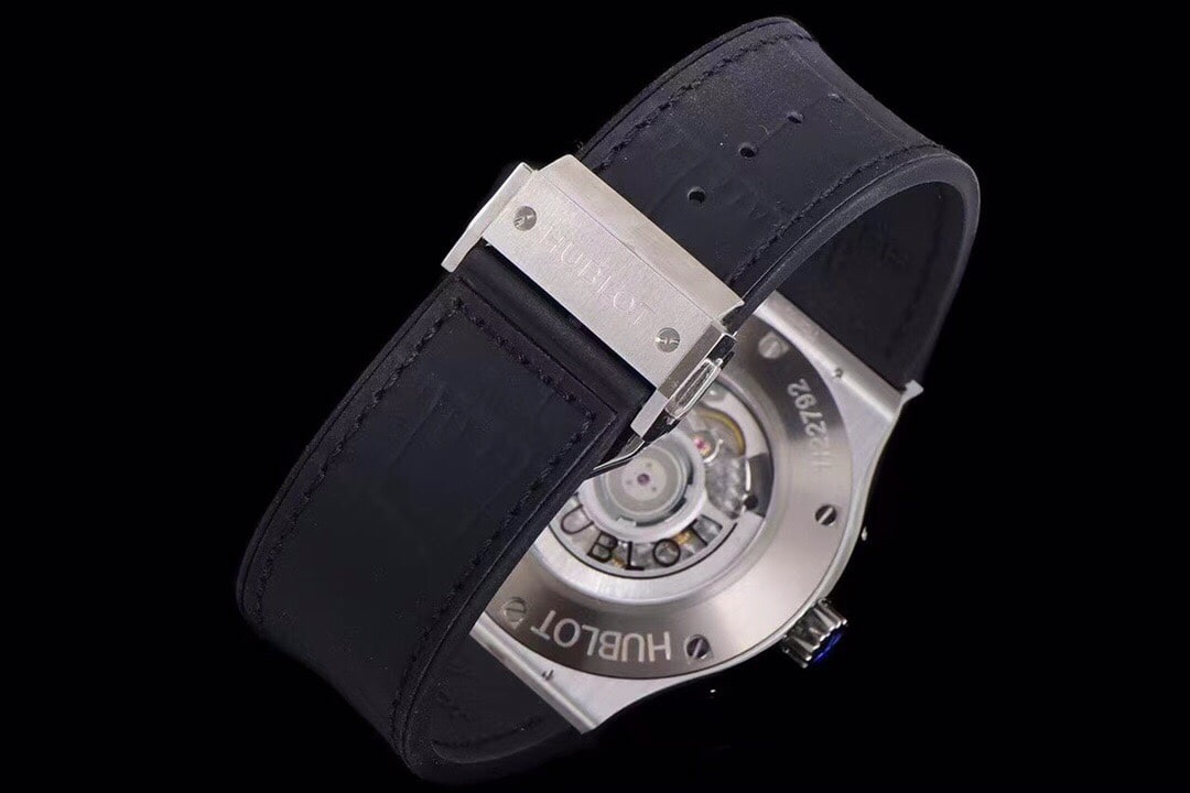 Hublot watch men's classic fusion watch hollow plate leather strap model 547.NX.0170.LRbraceletlive photos