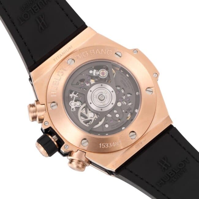 top-tier watch Hublot watch BIG BANG Unico big bang series rainbow full diamond men's watch movement picture
